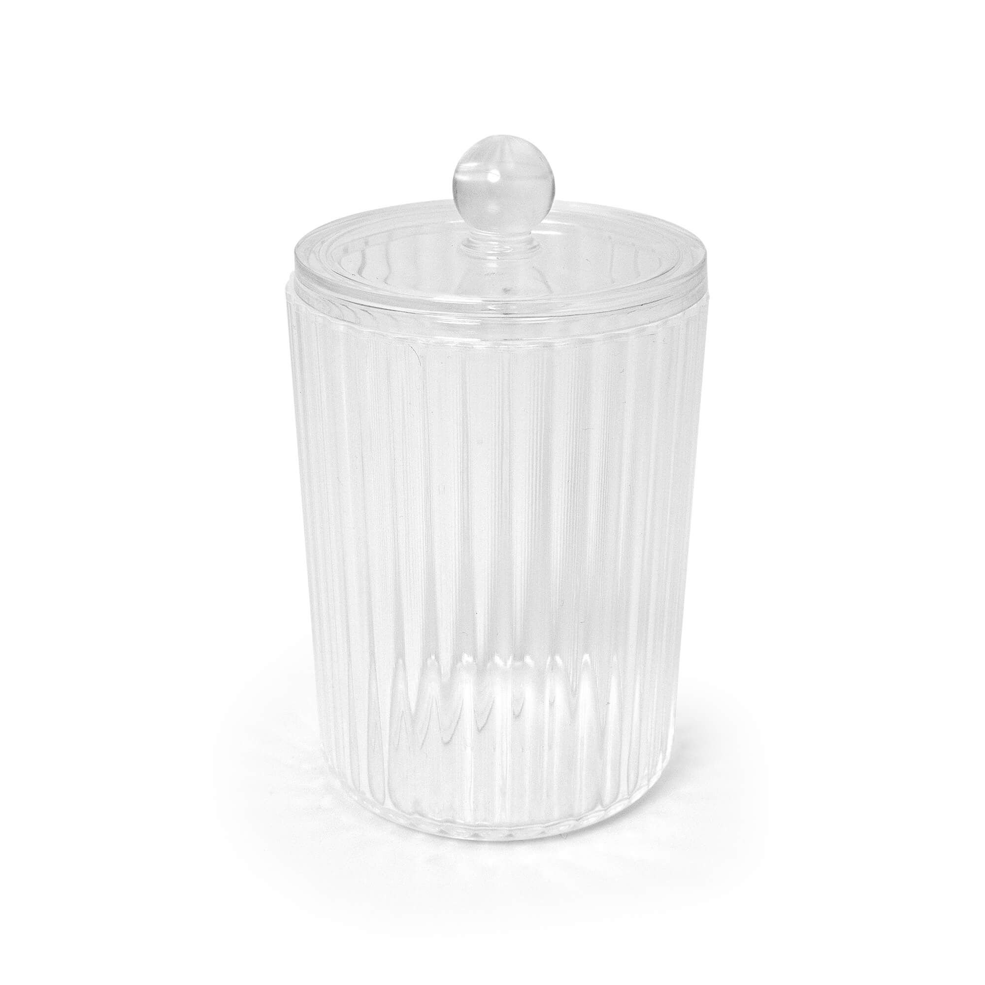 Halo Cotton Jar with Fluted Accent