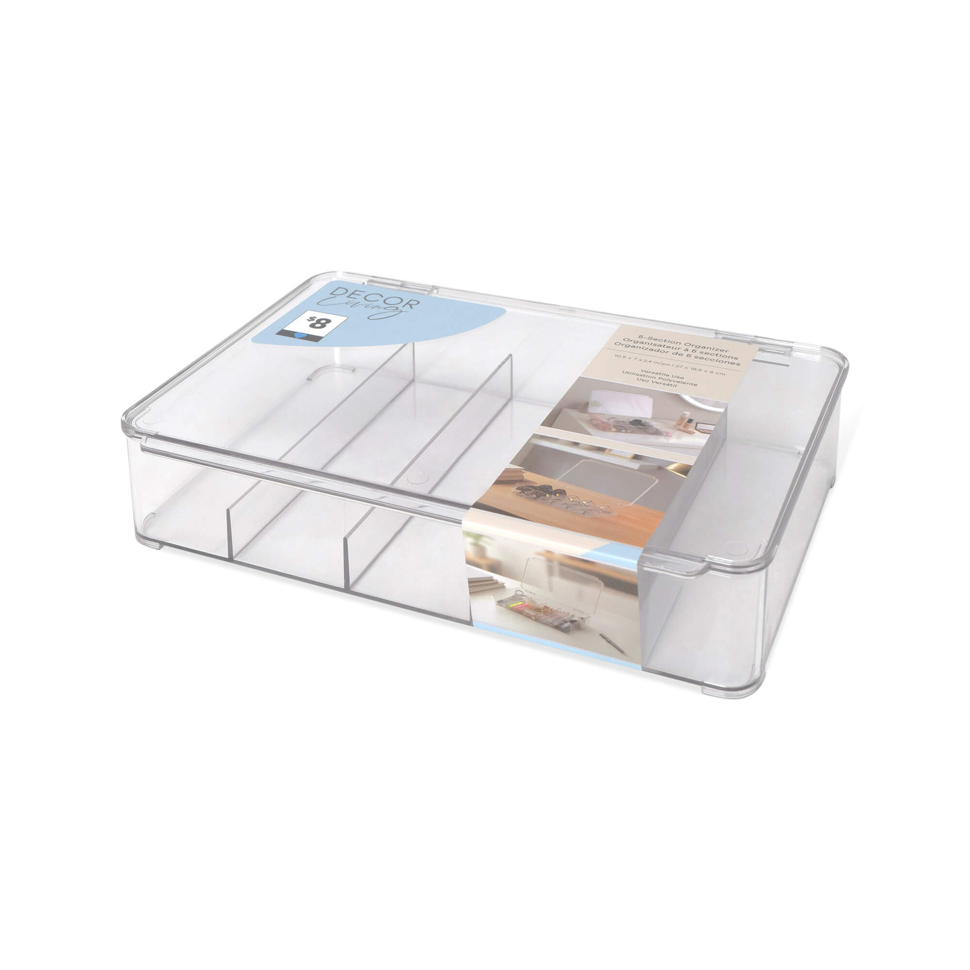 Nook 5 Section Cosmetic Beauty Organizer