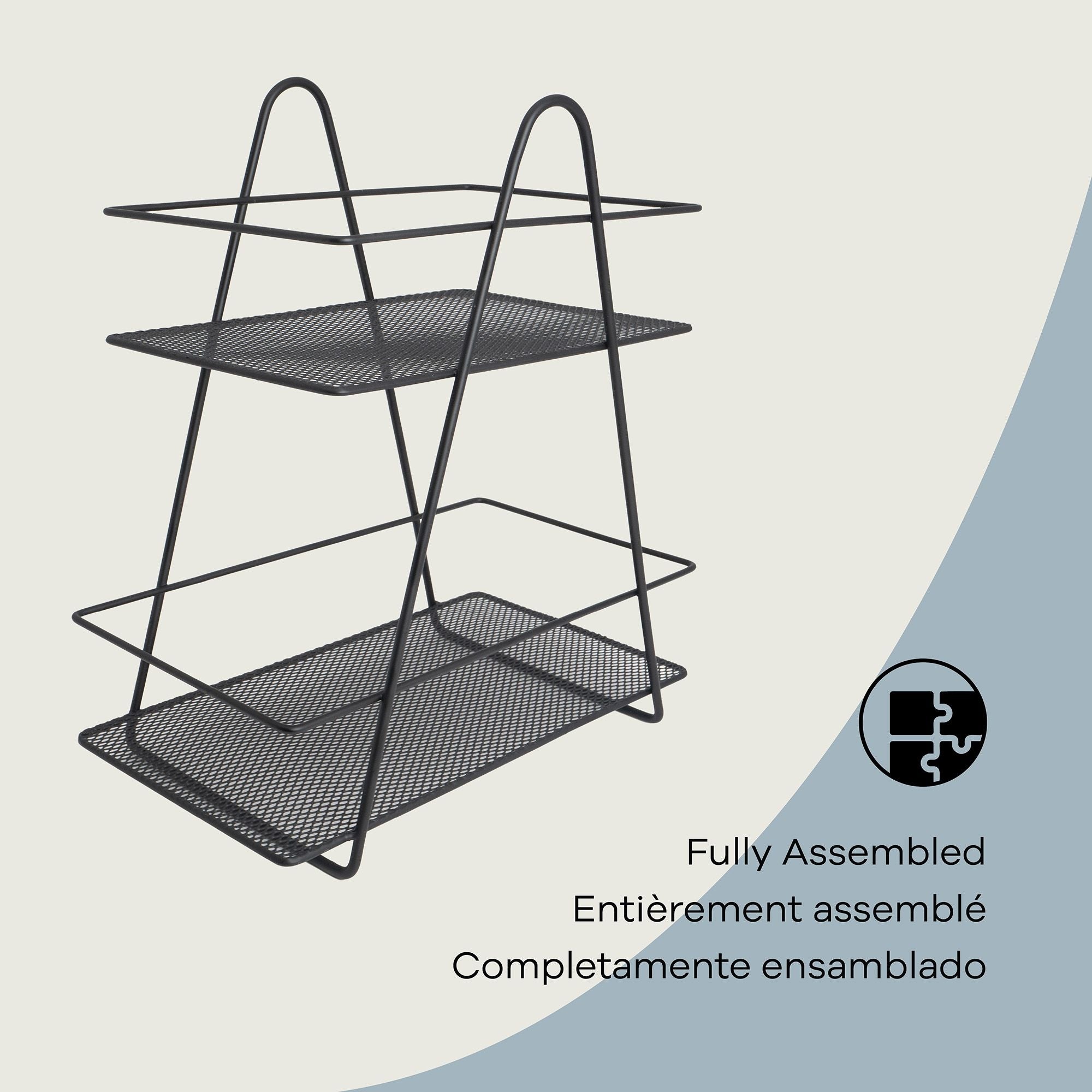 Brego 2-Tier Spa Tower Rectangle Vanity Tray