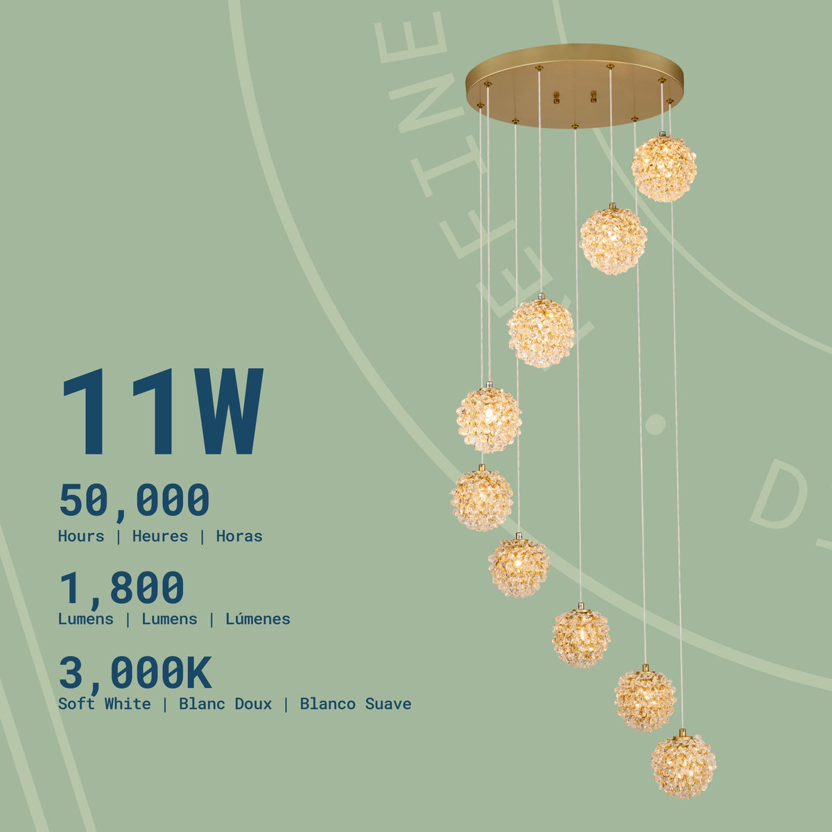 Amalia 9-Light Chandelier