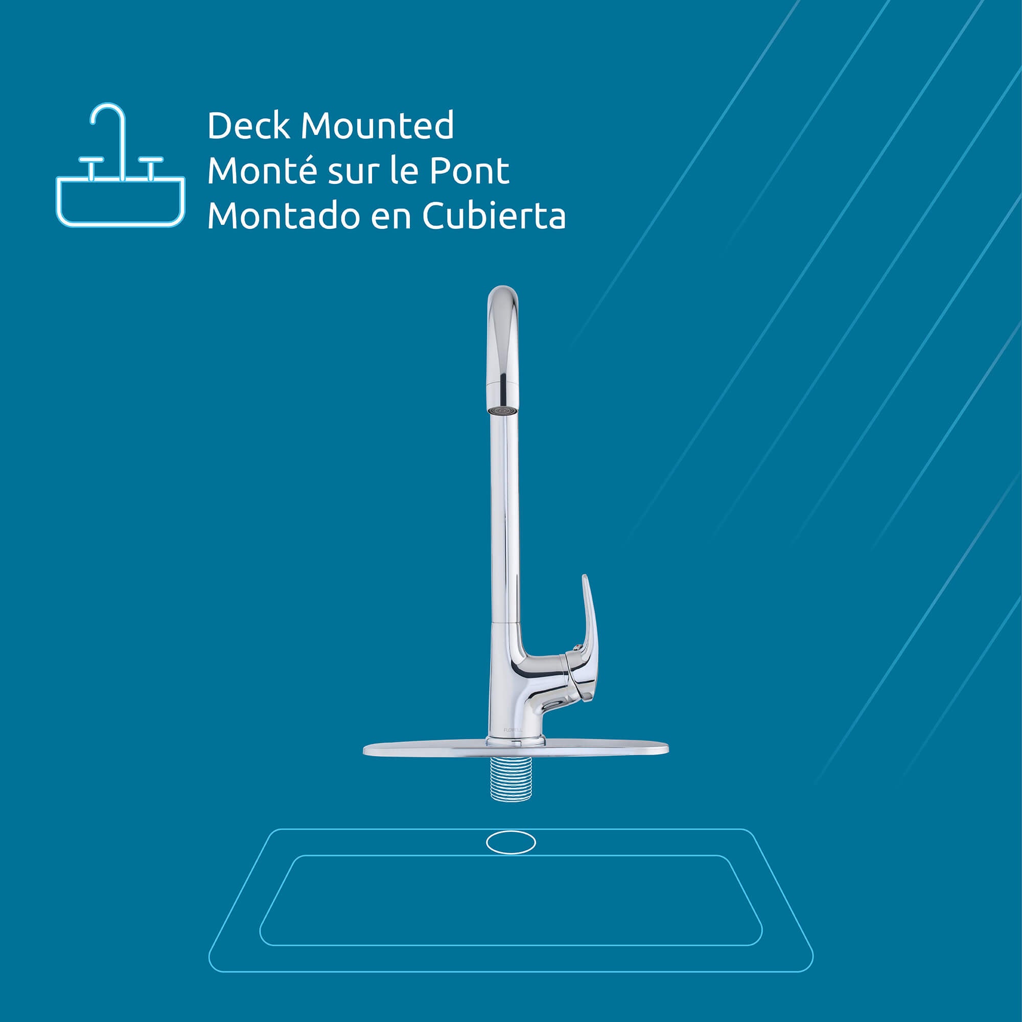 Tremont Centerset 1‑Handle Kitchen Faucet