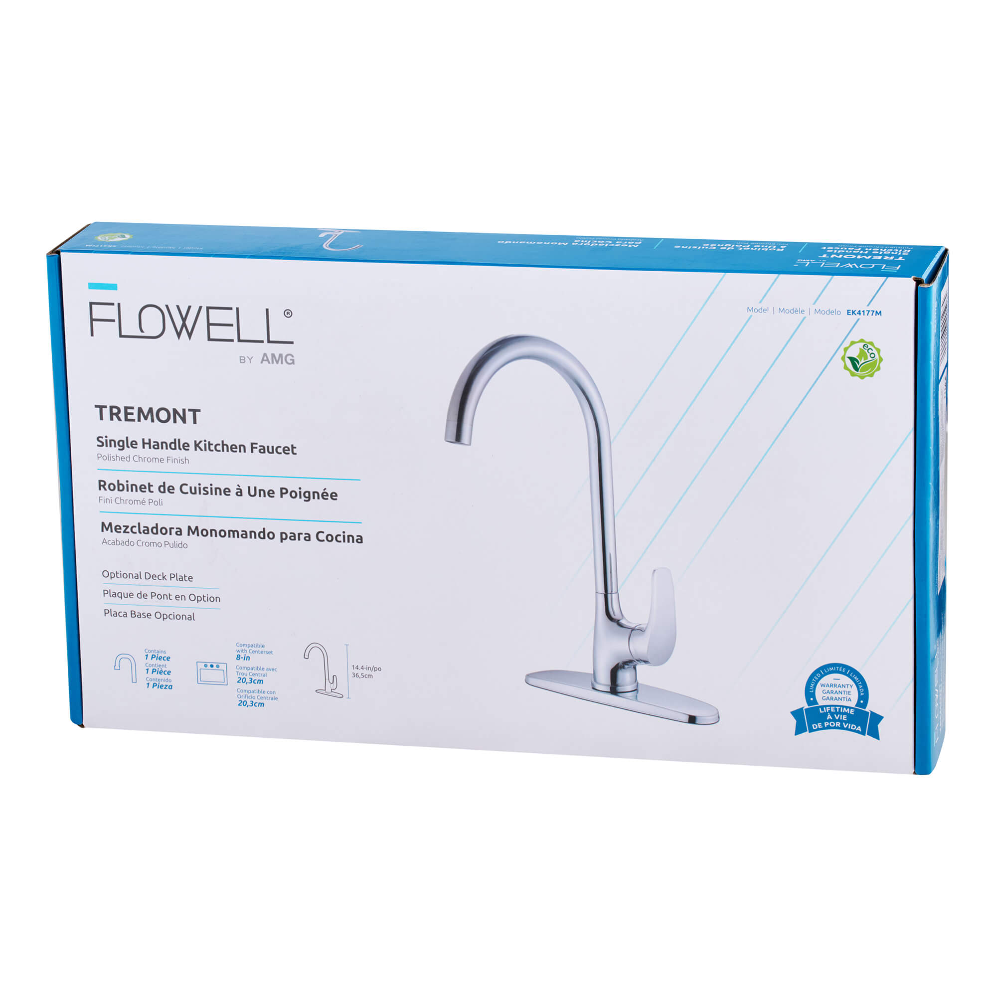 Tremont Centerset 1‑Handle Kitchen Faucet