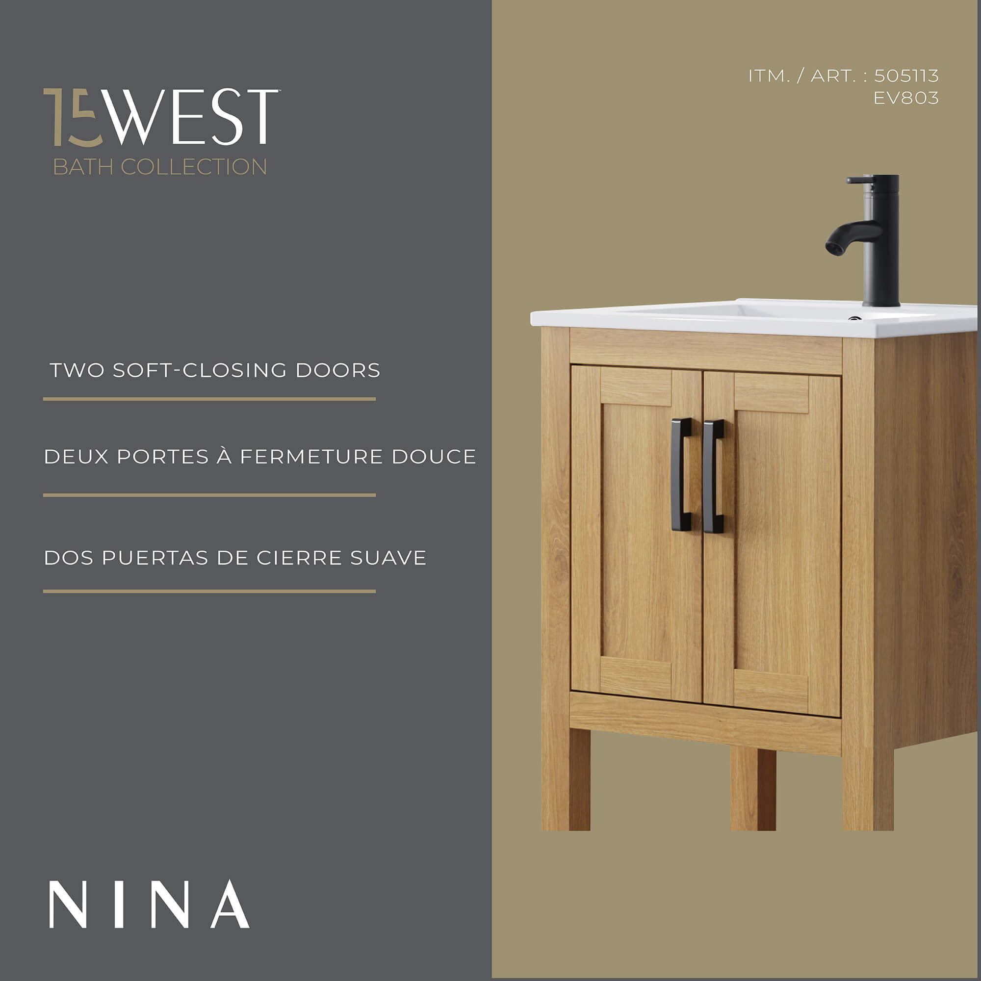Nina Freestanding Vanity