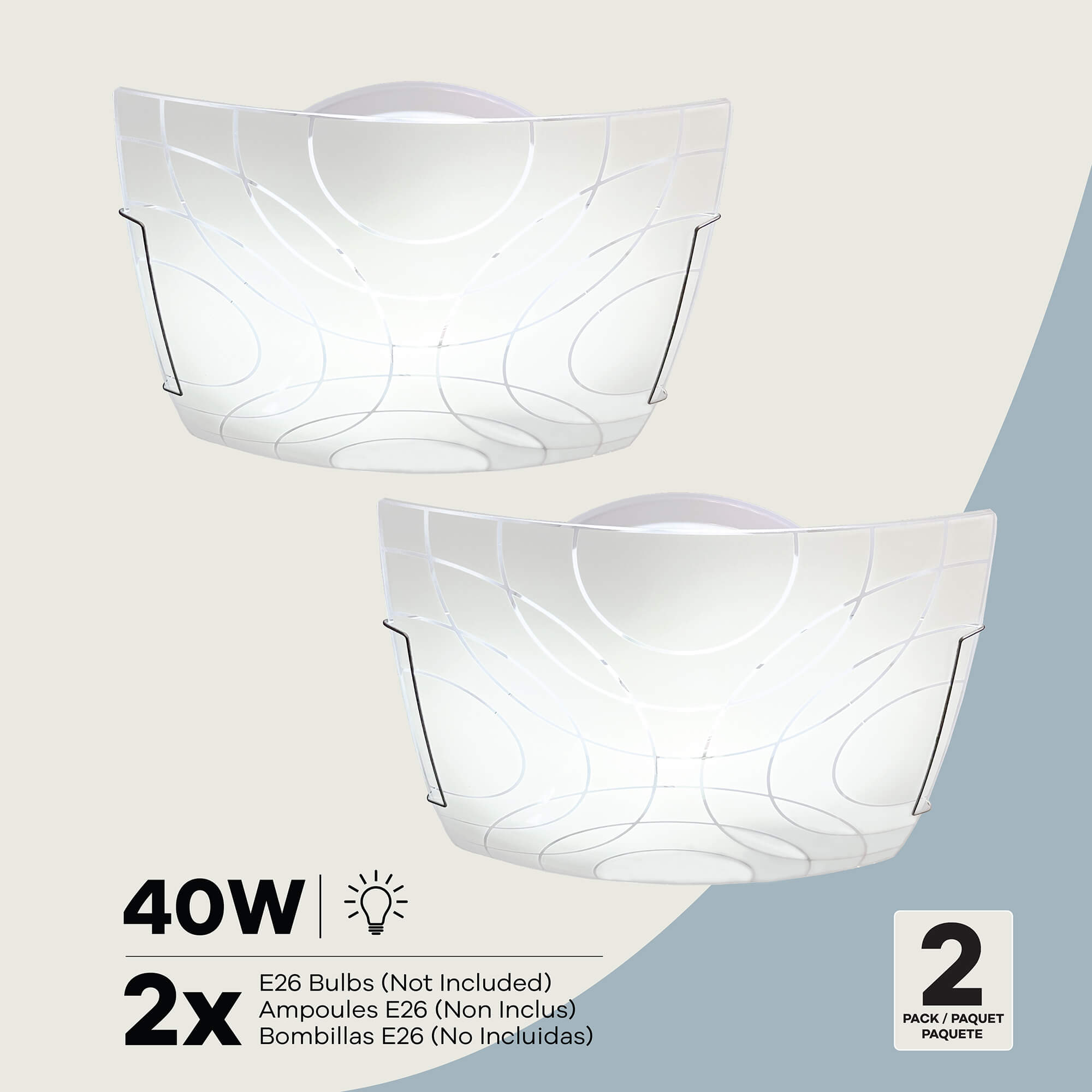 Cuadra 2-Pack Flushmount