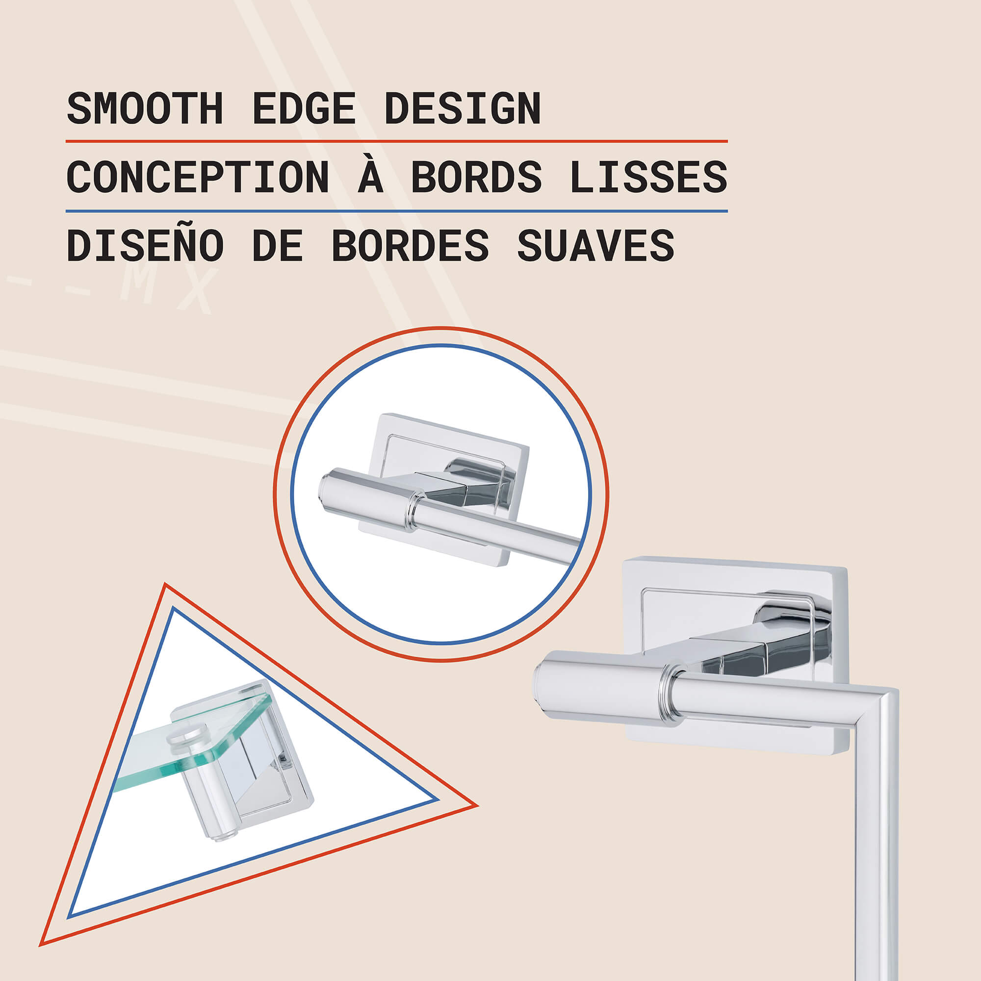 Luxor 5-Piece Wall Hardware Set