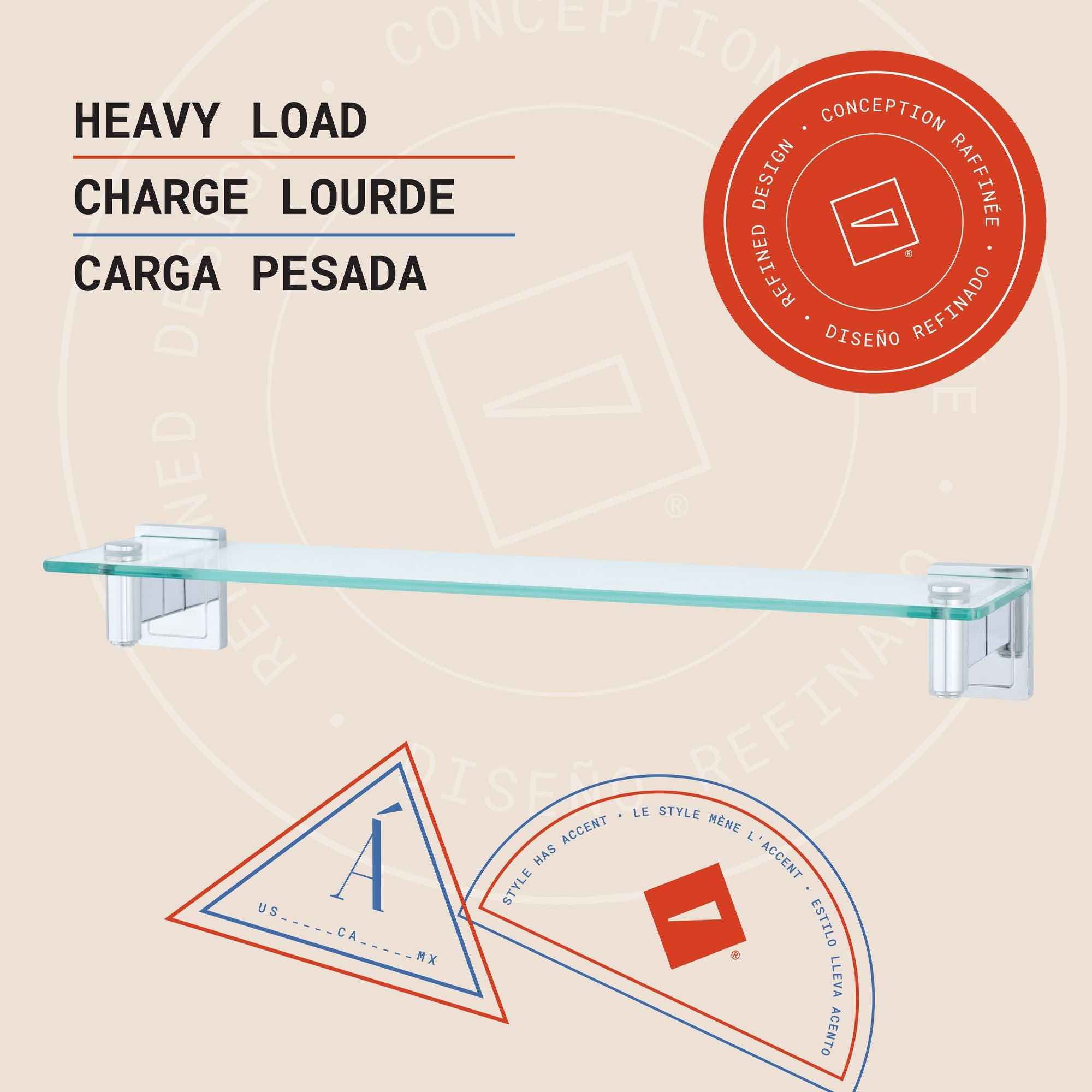 Luxor 5-Piece Wall Hardware Set