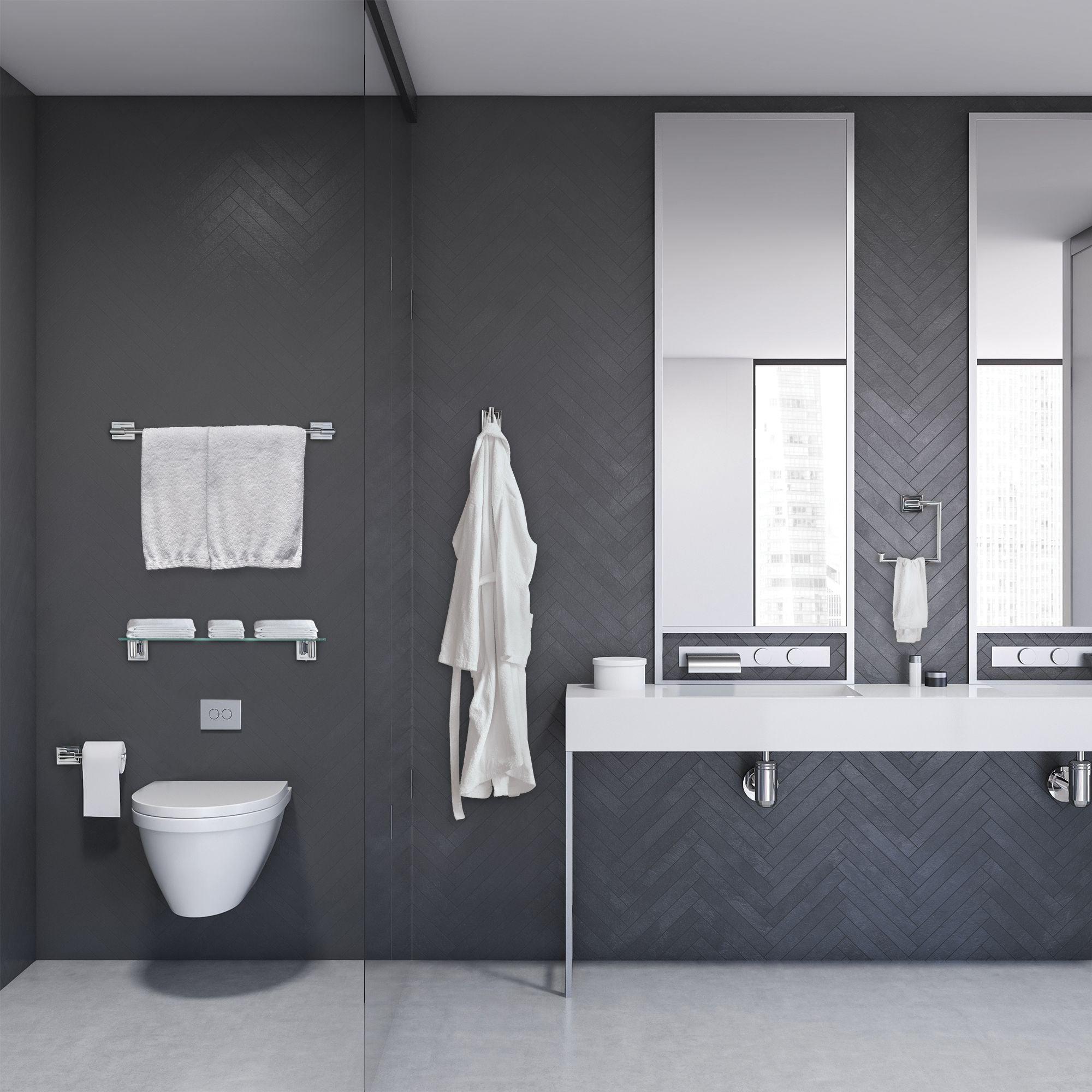 Luxor 5-Piece Wall Hardware Set