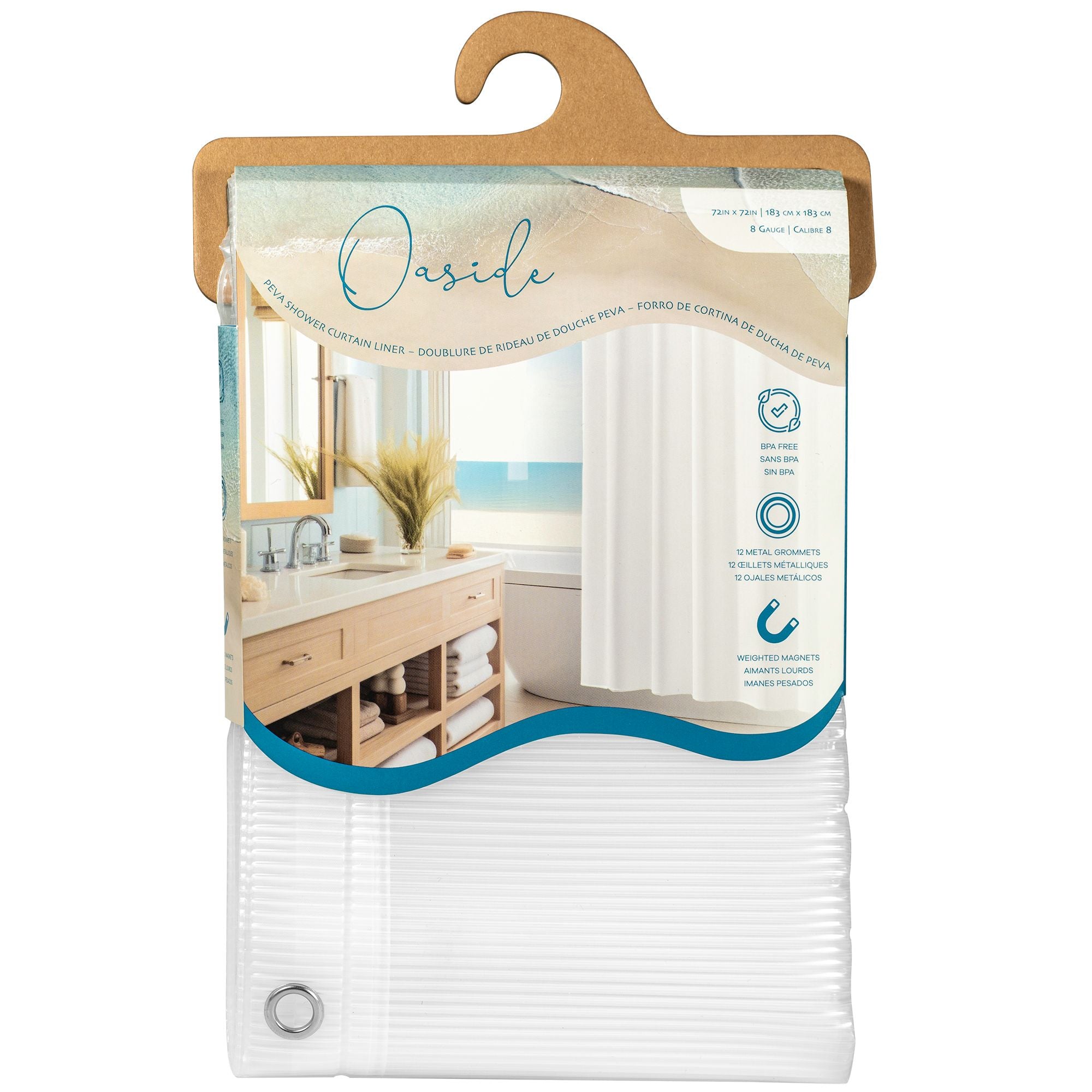 Stripes Shower Liner