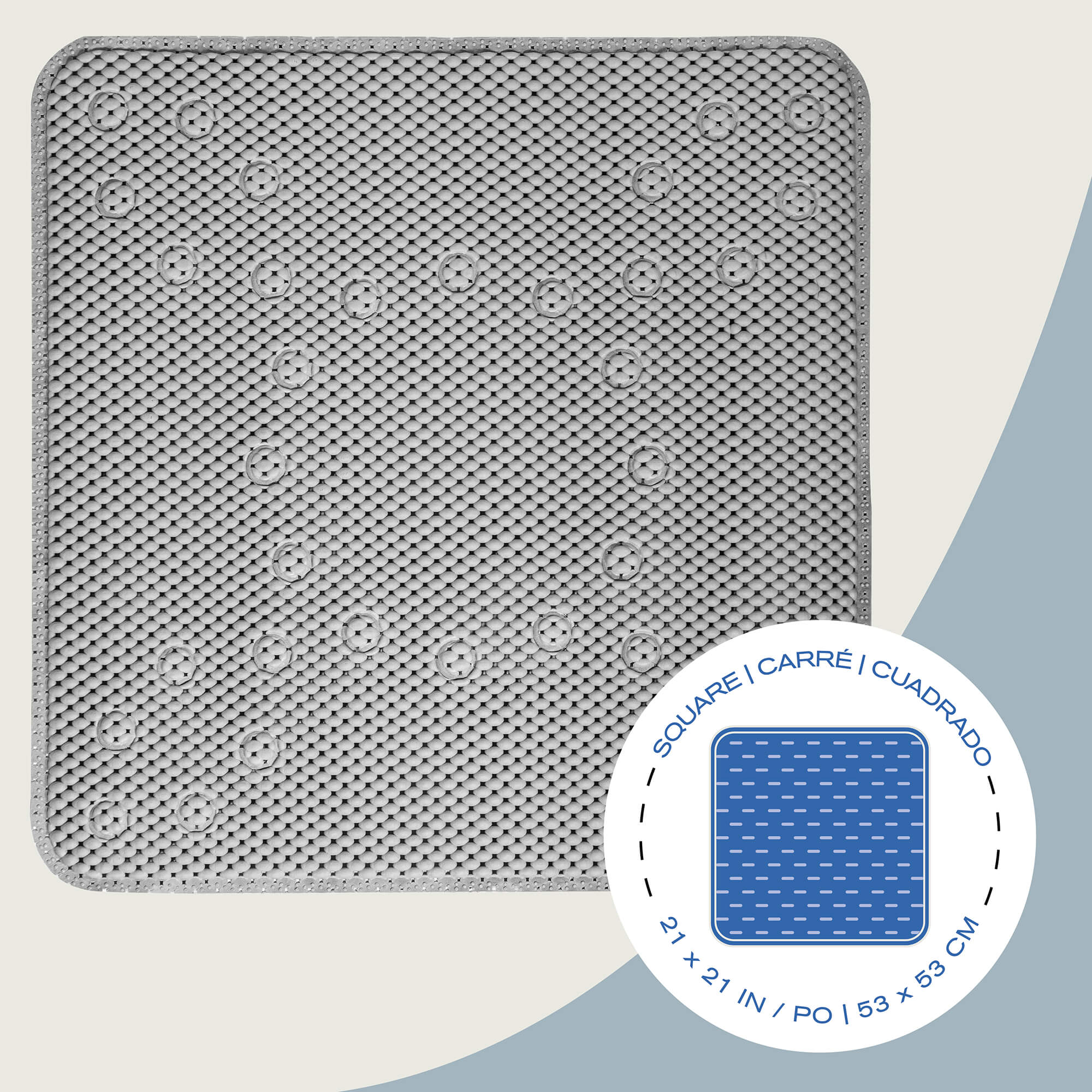 Siberia Square Shower Mat