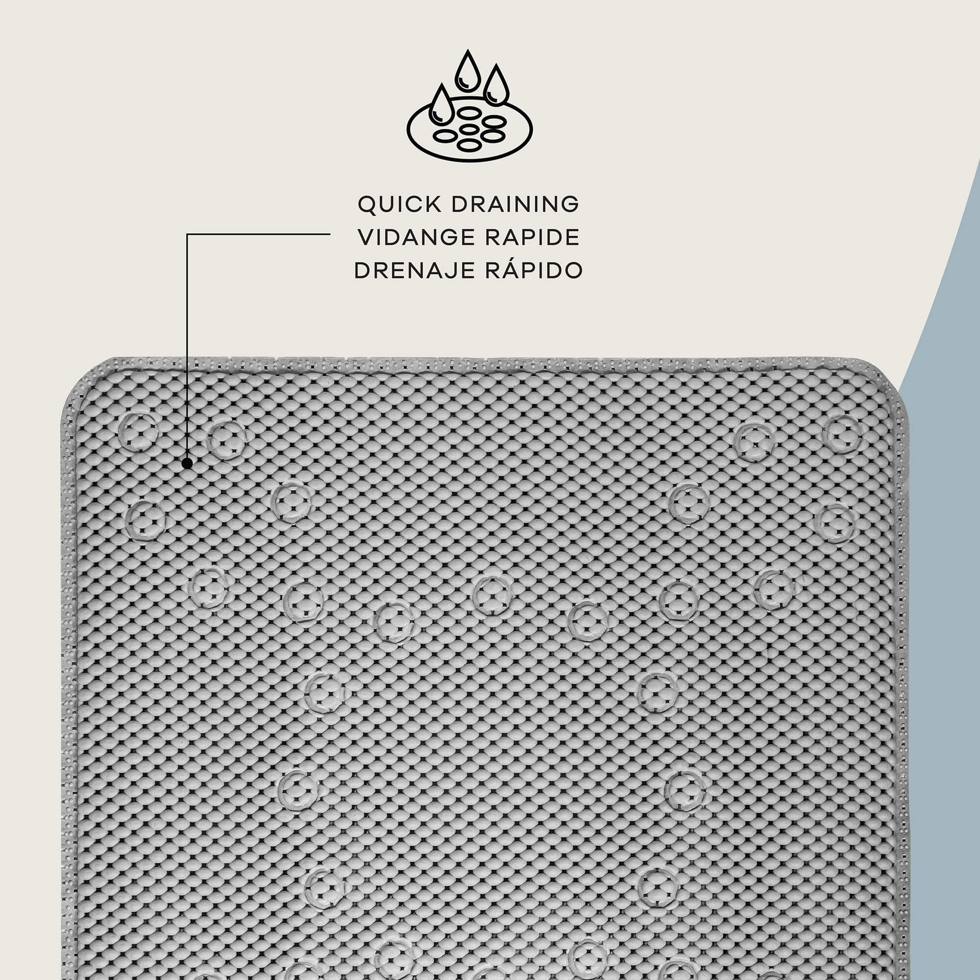 Siberia Square Shower Mat