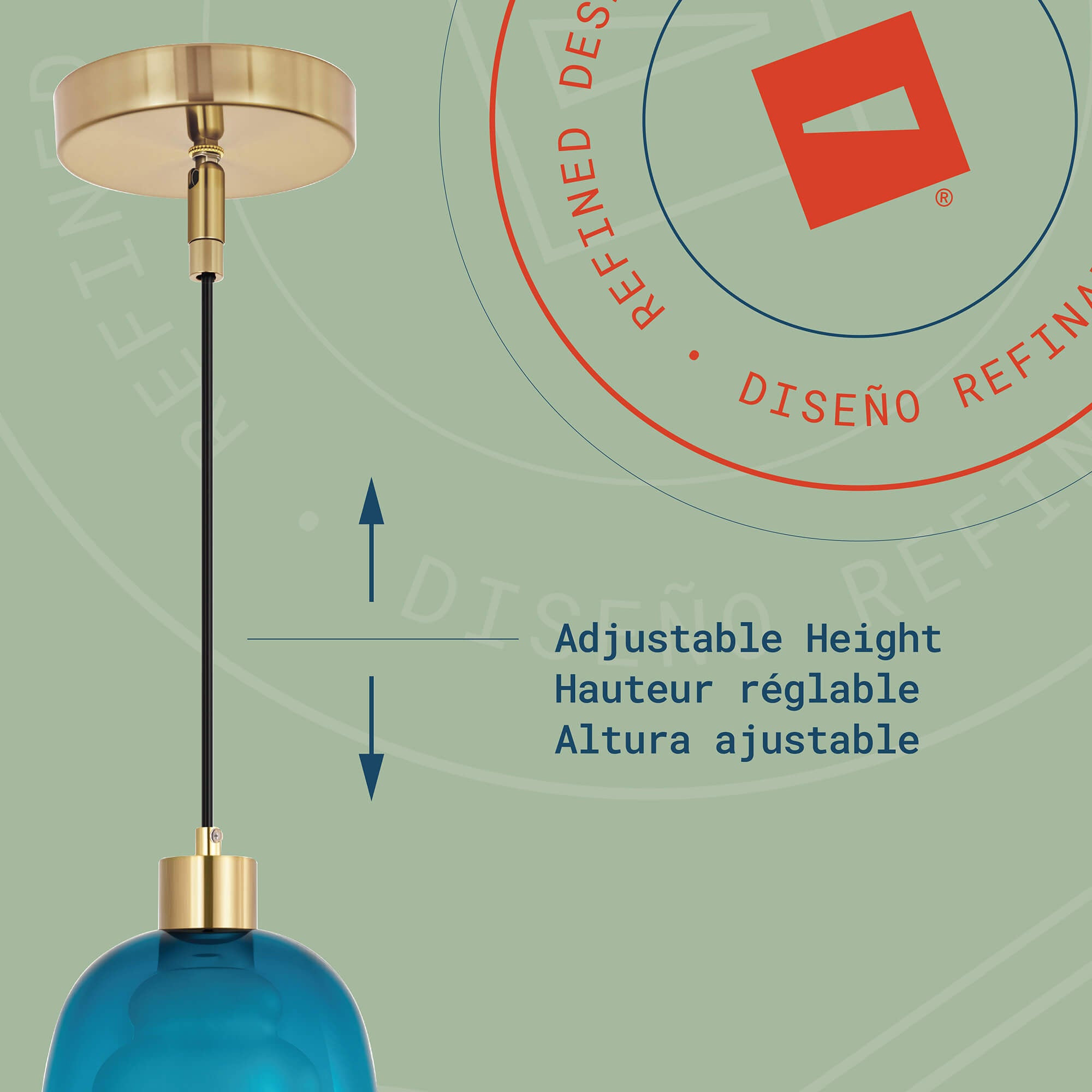 Aura 1-Light Glass Pendant