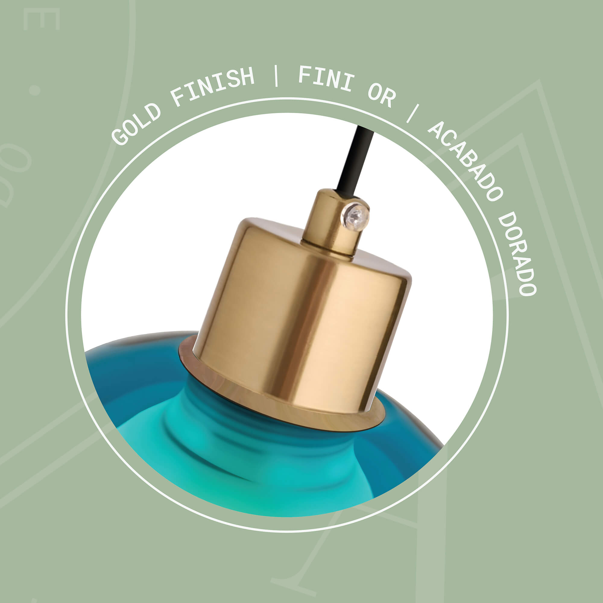 Aura 1-Light Glass Pendant