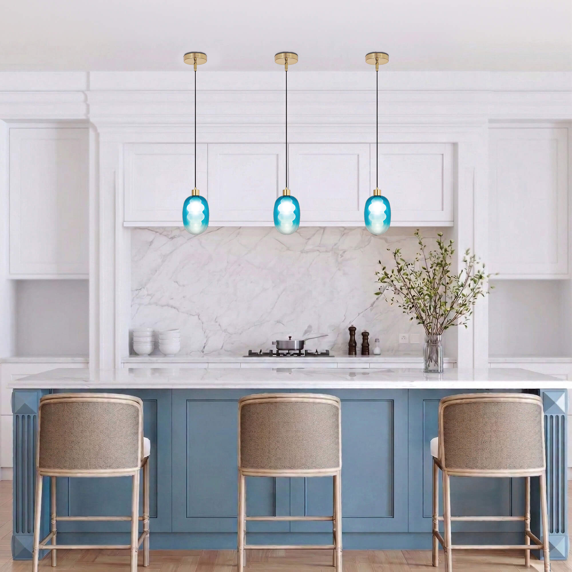 Aura 1-Light Glass Pendant