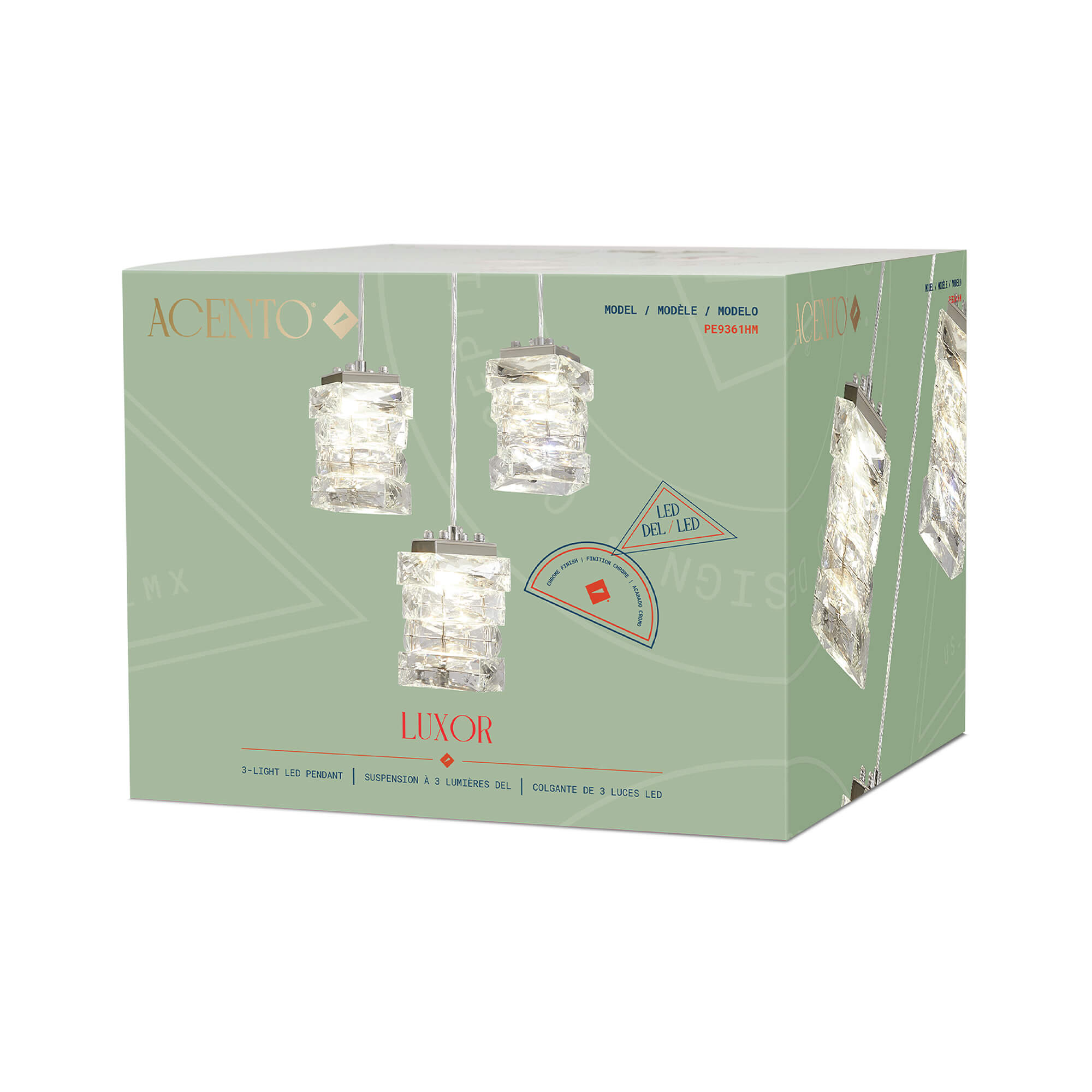 Luxor 3-Light LED Pendant