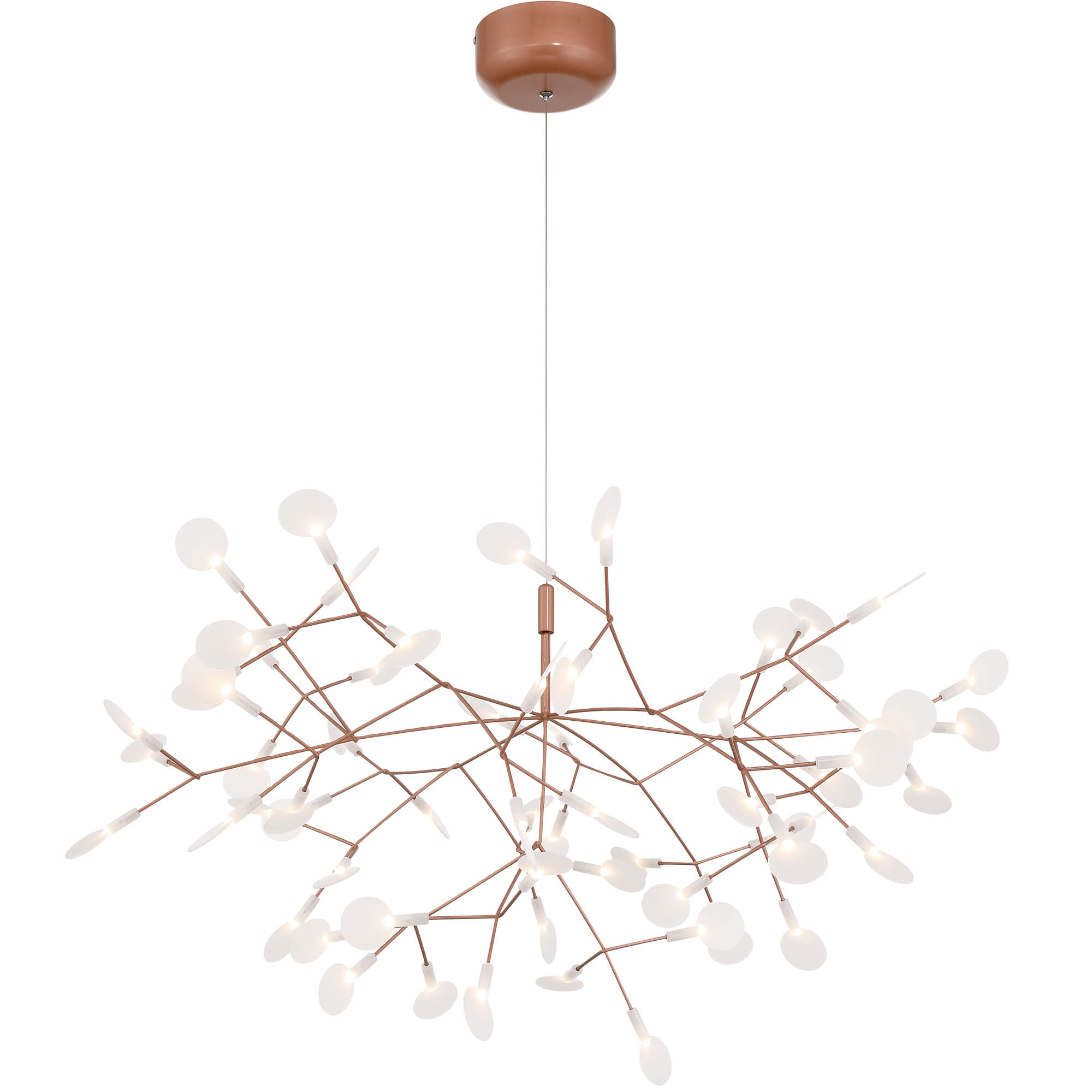 Lámpara de araña nórdica LED de 63 luces