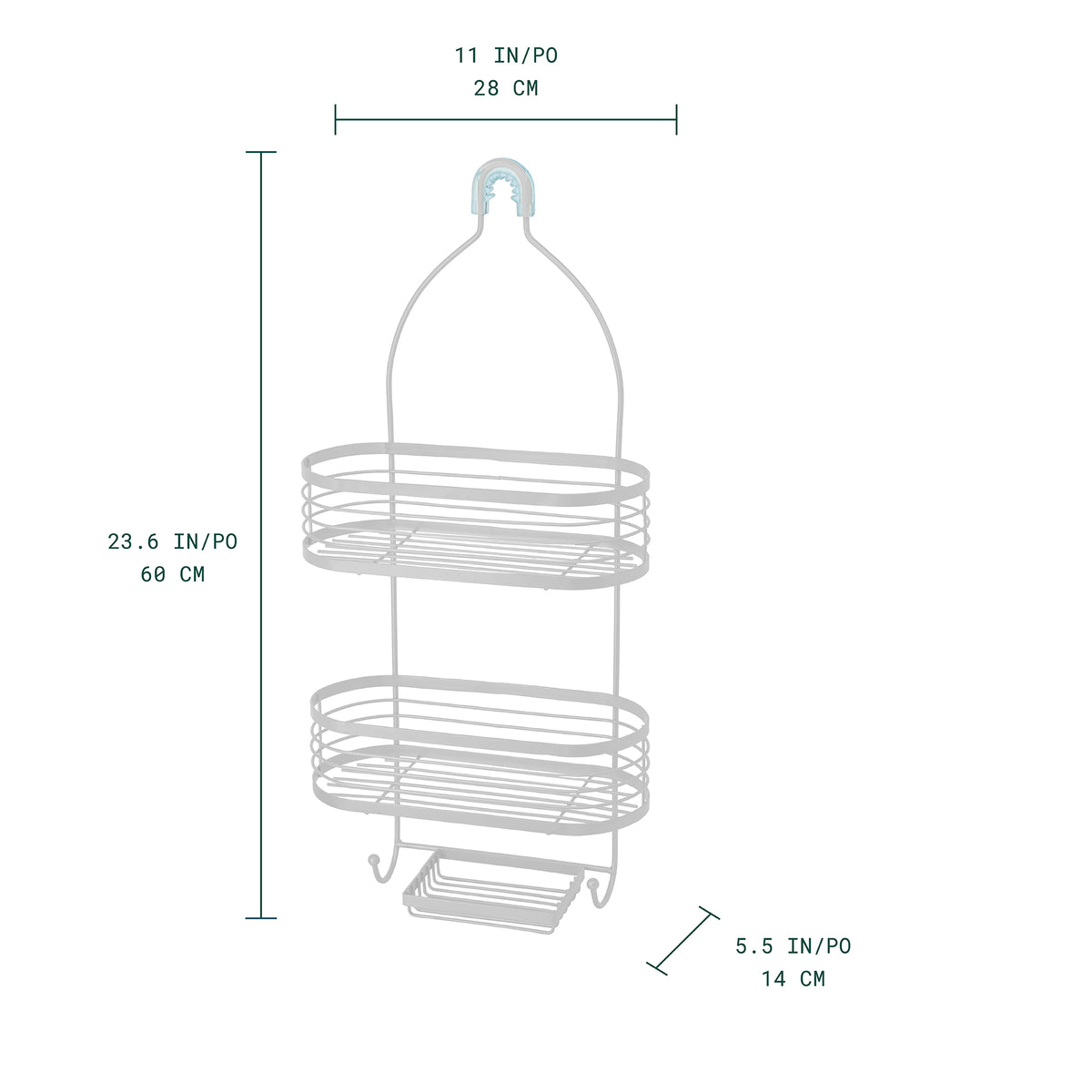Linea 3-Tier Shower Caddy
