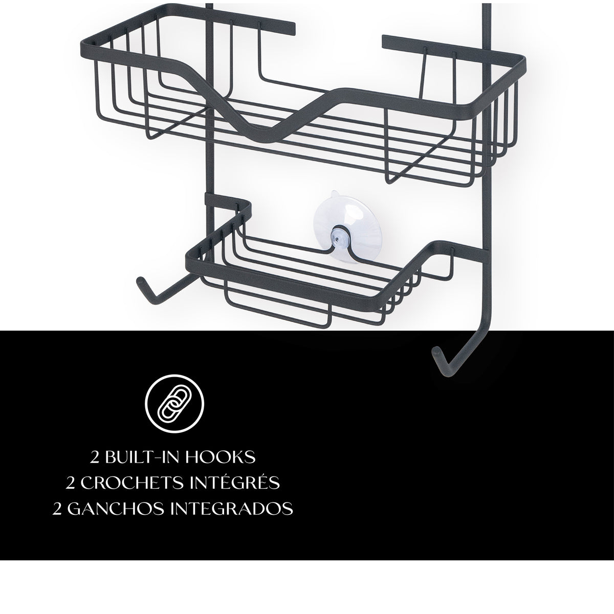 Rectangle 3-Tier Shower Caddy