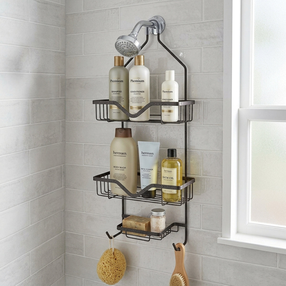Rectangle 3-Tier Shower Caddy