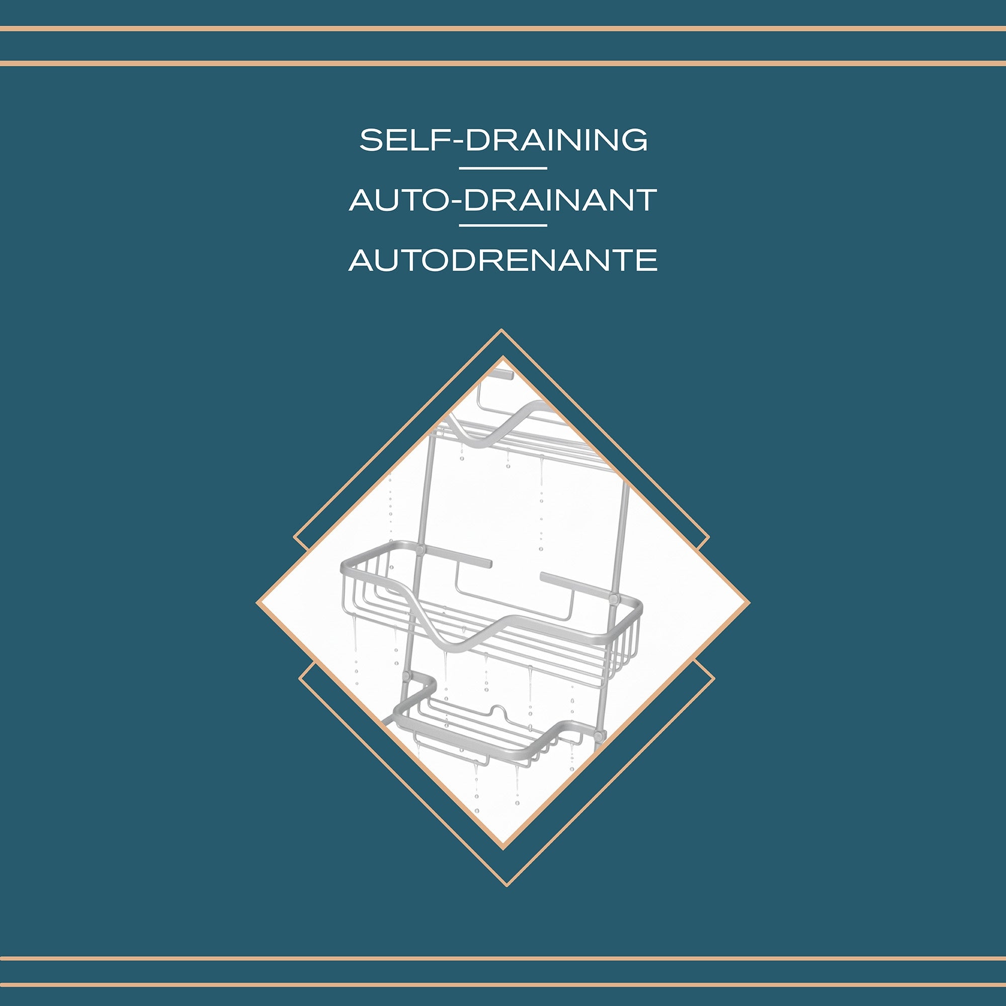 Alena 3-Tier Hanging Shower Caddy