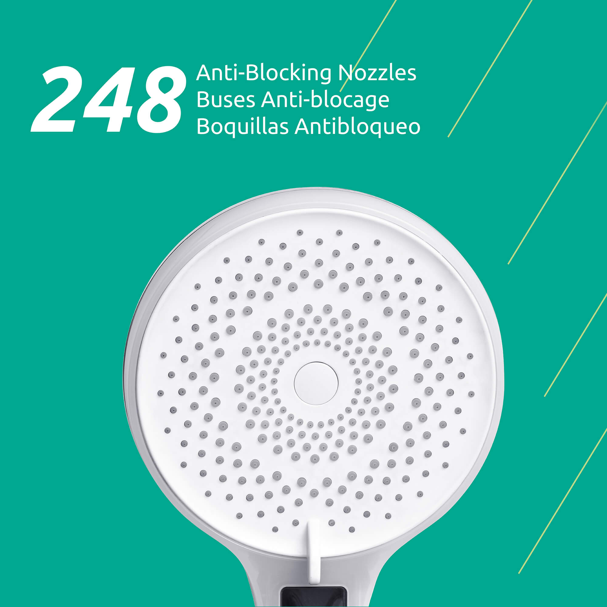 Novo Handheld Showerhead with LED Display
