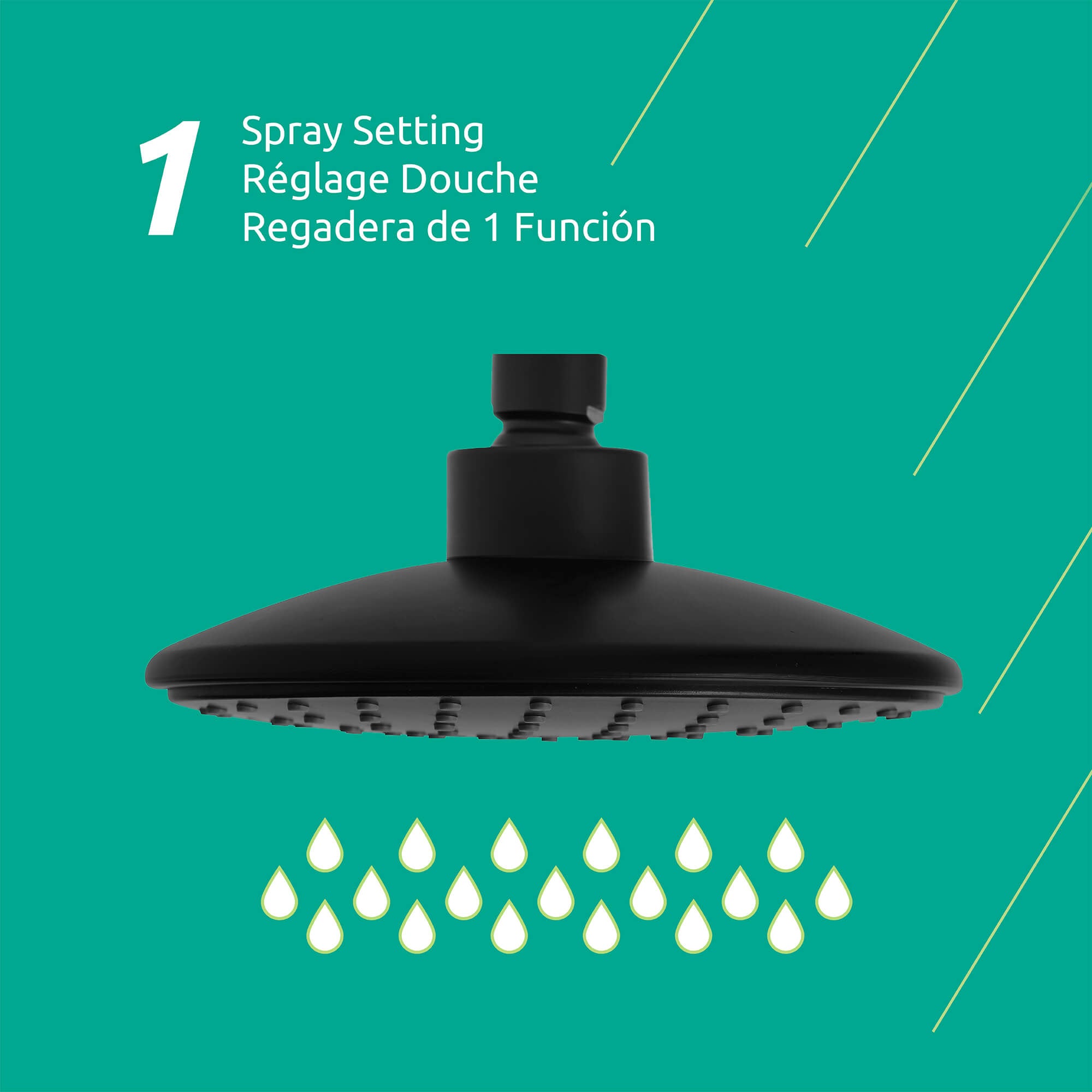 Montana Showerhead 1-Function