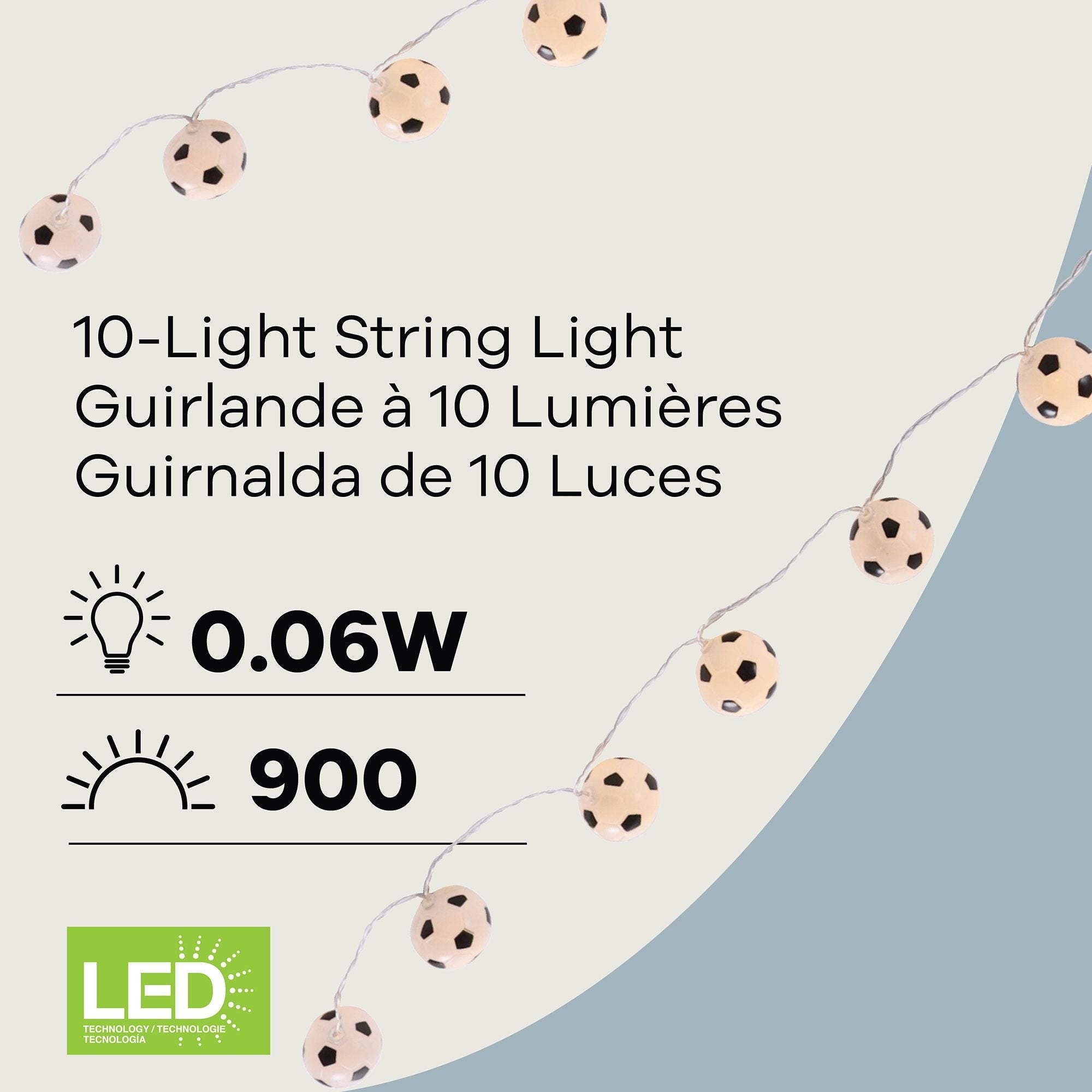 Soccer 10-Light String Light