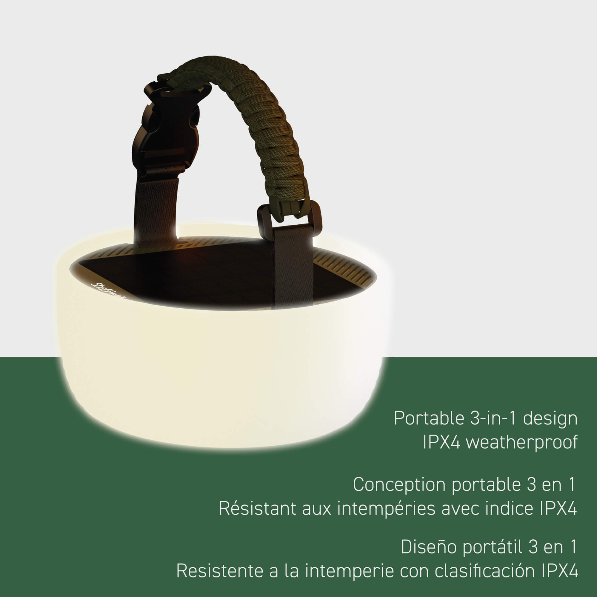 Linterna solar multifunción