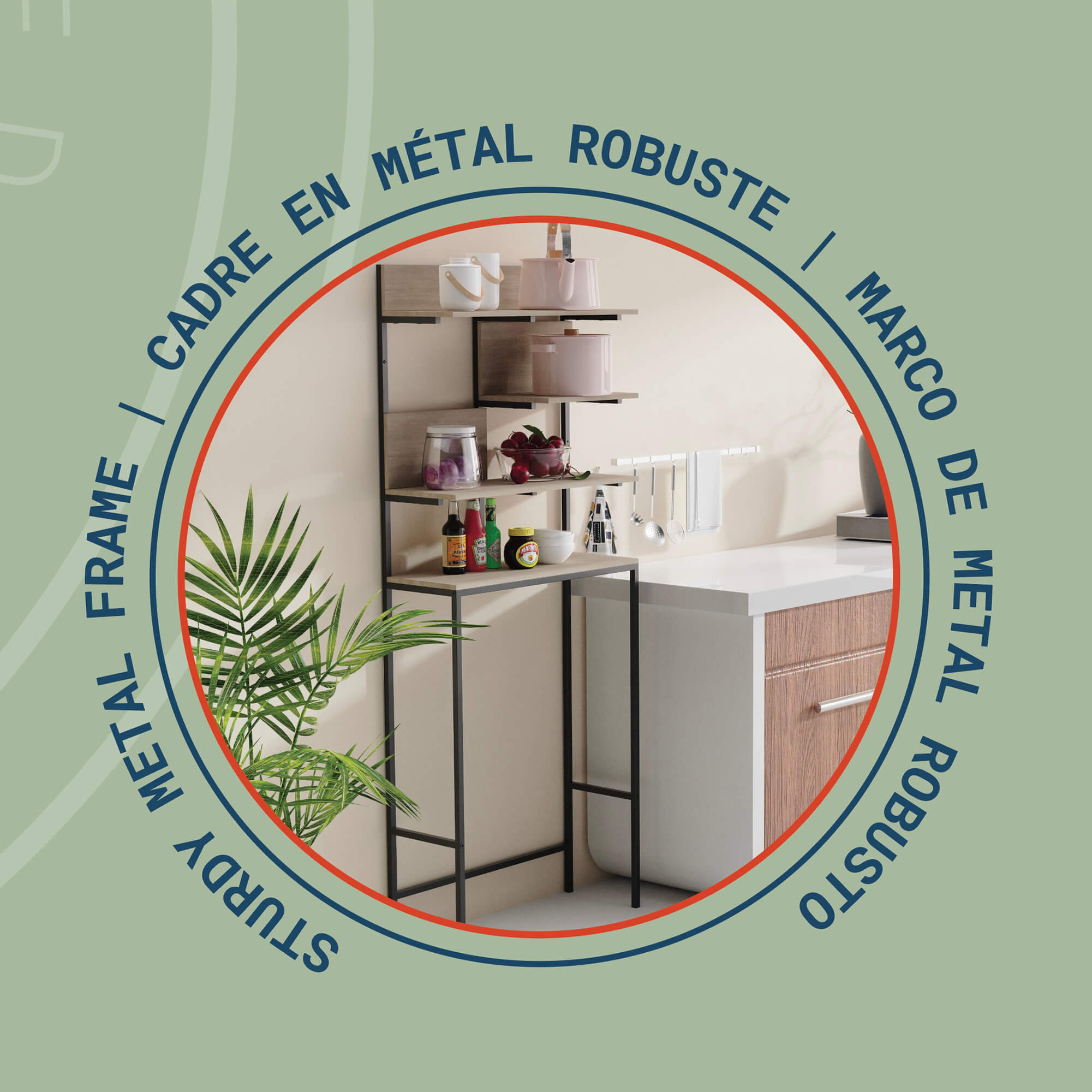 Clario Freestanding 4-Tier Space Saver