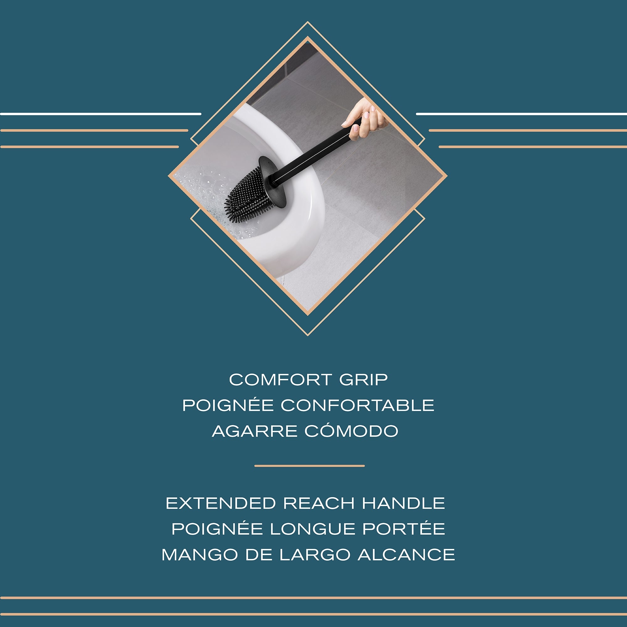 Santa Fe Oval Short Toilet Brush