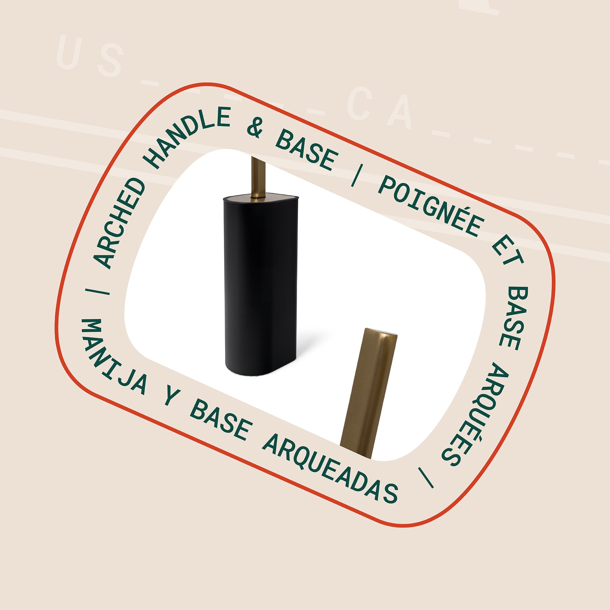 Carrava Arched Tall Tollet Brush