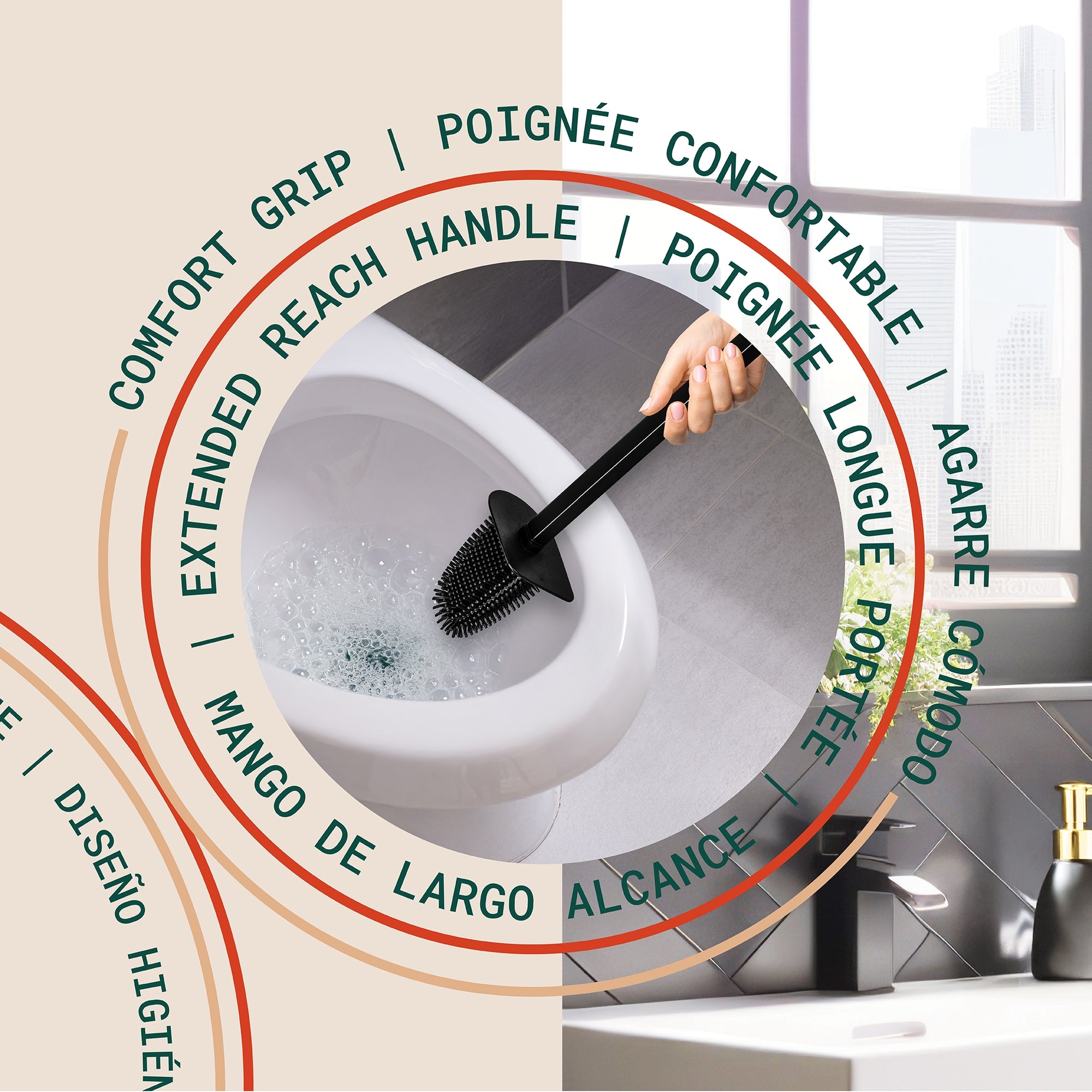 Arvia Arched Short Toilet Brush