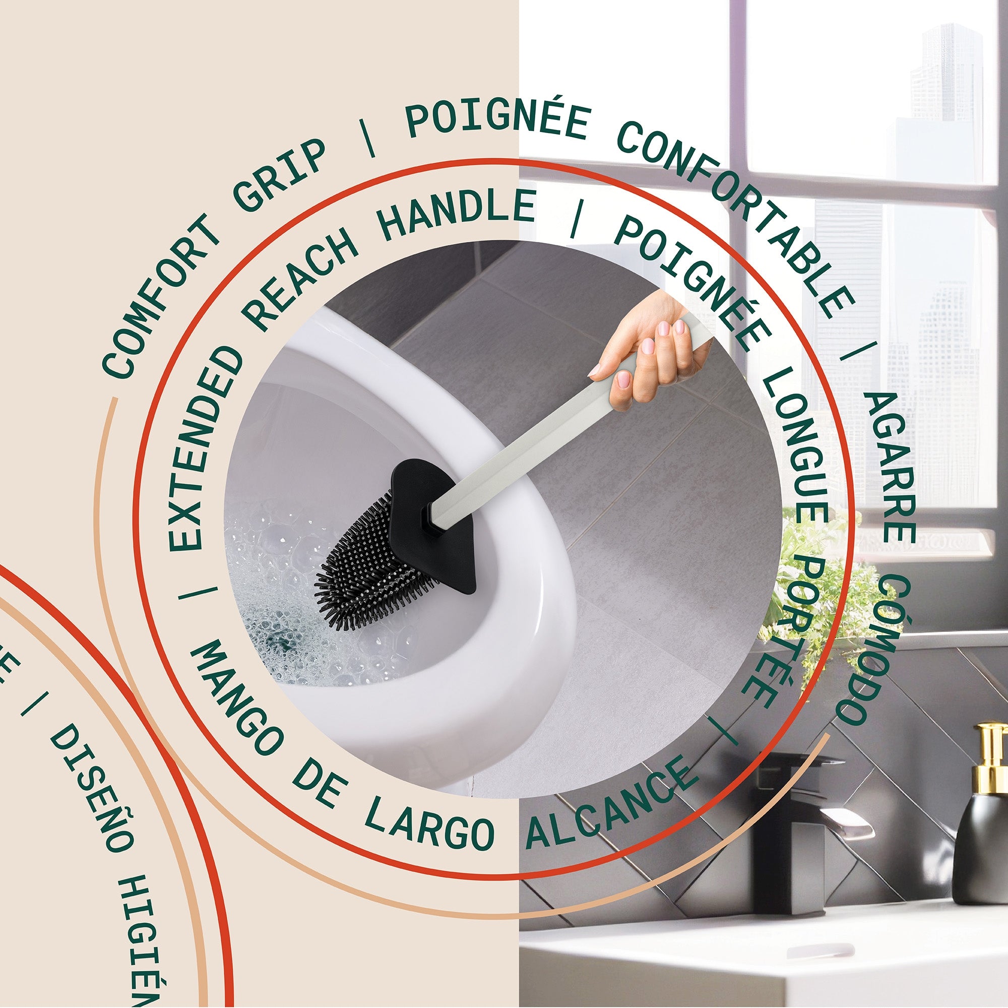 Arvia Arched Short Toilet Brush