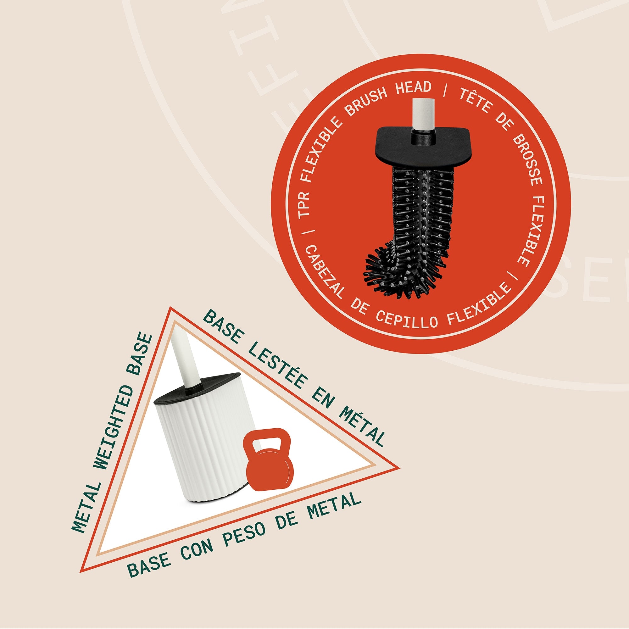 Arvia Arched Short Toilet Brush