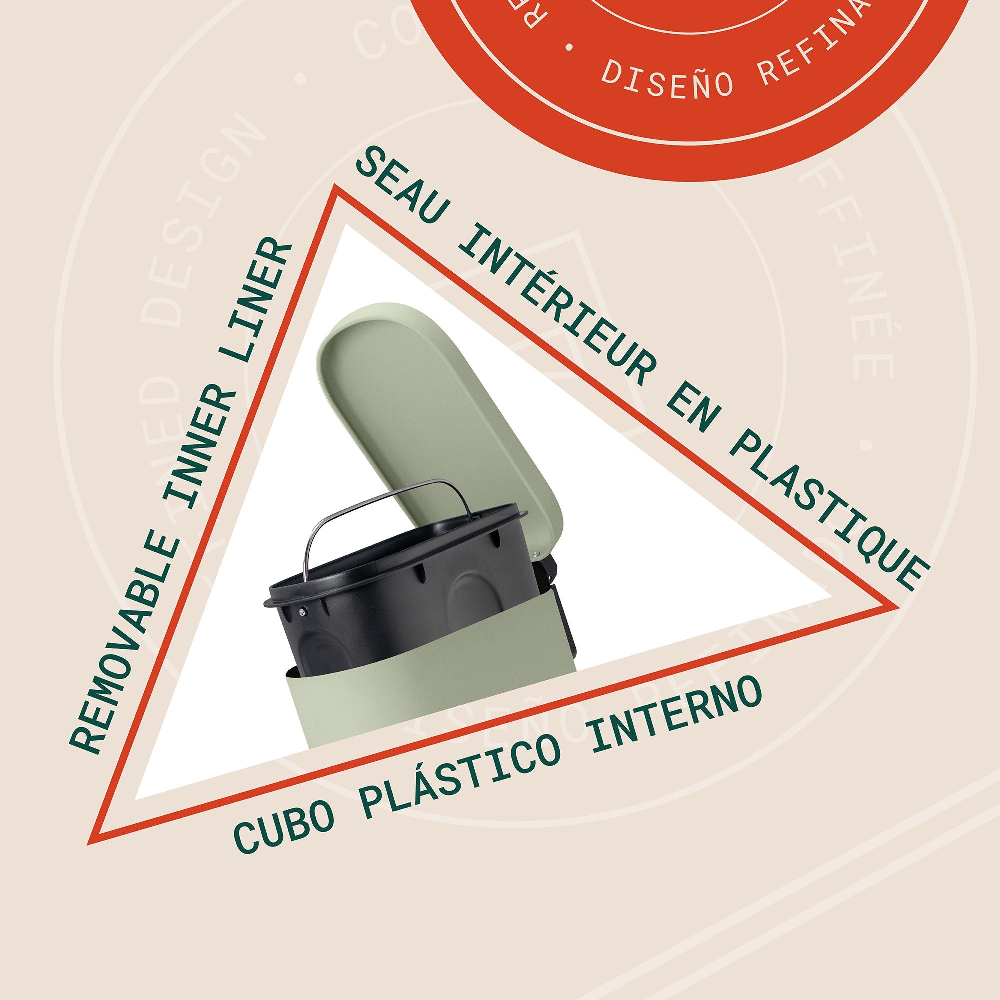 Linea 5L Waste Bin